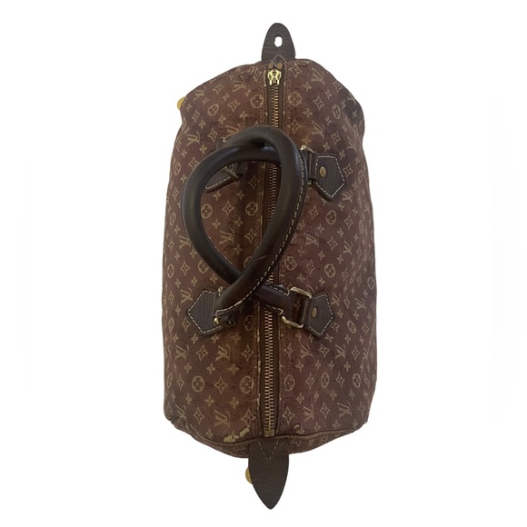 Authentic Louis Vuitton Denim Mini Lin Monogram Speedy 30 - Picture 4 of 8